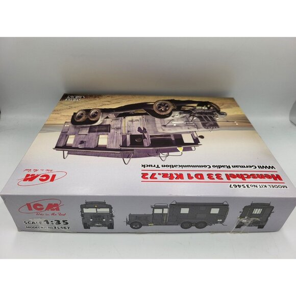 1/35 ICM Henschel 33 D1 Kfz.72 WWII German Radio Communication Truck #35467 - Picture 4 of 6